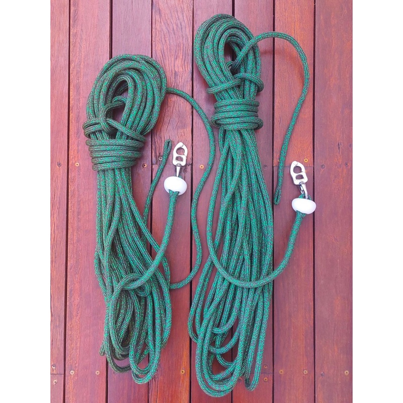 2 x 10mm x 20.5m Spliced Braces w/ Tylaska T8s (WTR-297)