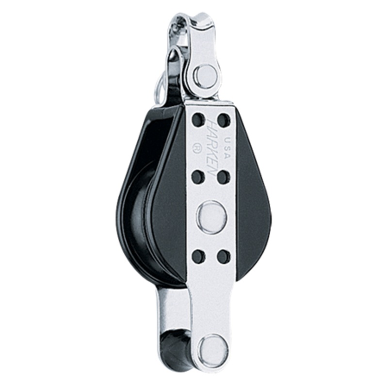Harken 38 mm Big Bullet Small Boat Classic Block  Becket, Shackle