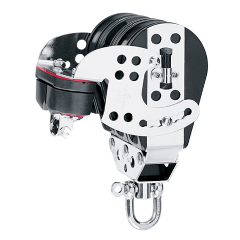 Harken 76 mm Triple Midrange Hexaratchet Block  Cam Cleat