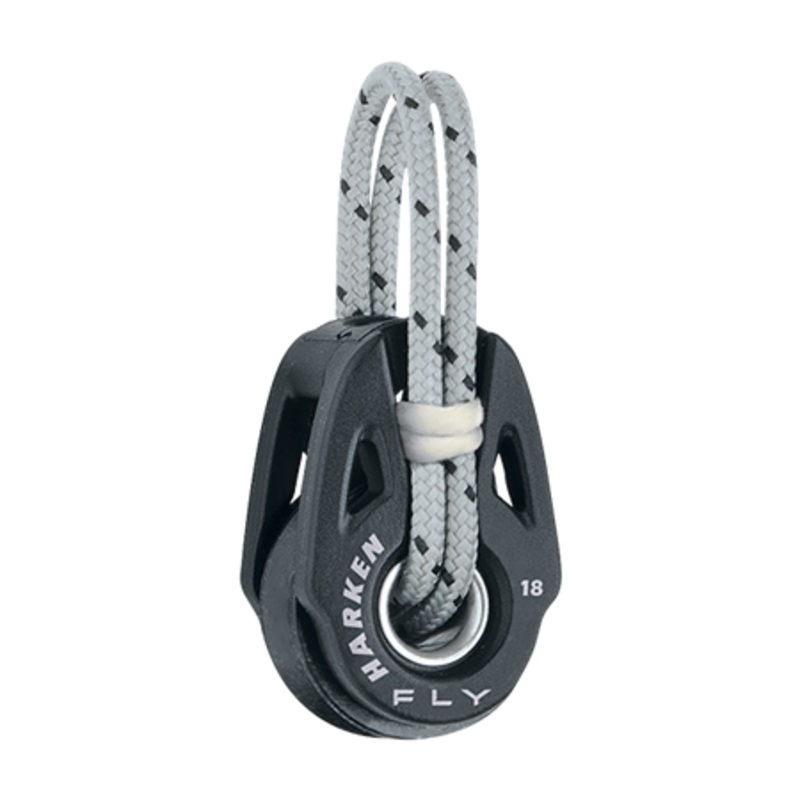 Harken 18 mm Carbo Fly Soft-Attach Block  Tight Cinching