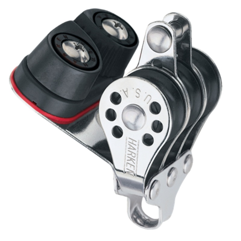 Harken 22 mm Triple Becket Micro Block  Cam Cleat