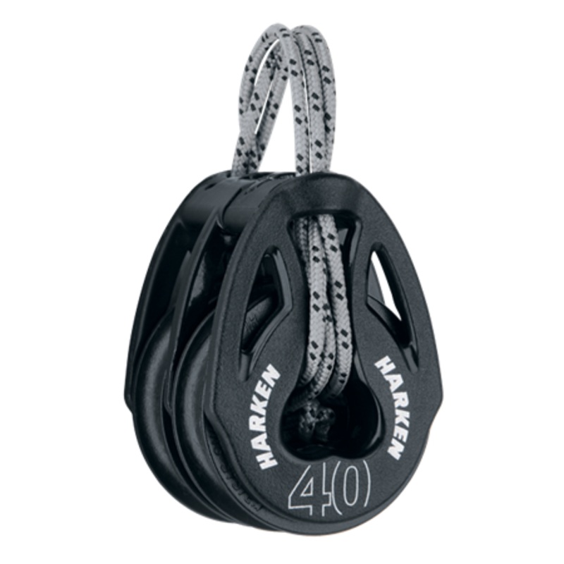 Harken 40 mm Carbo T2 Soft-Attach Double Block