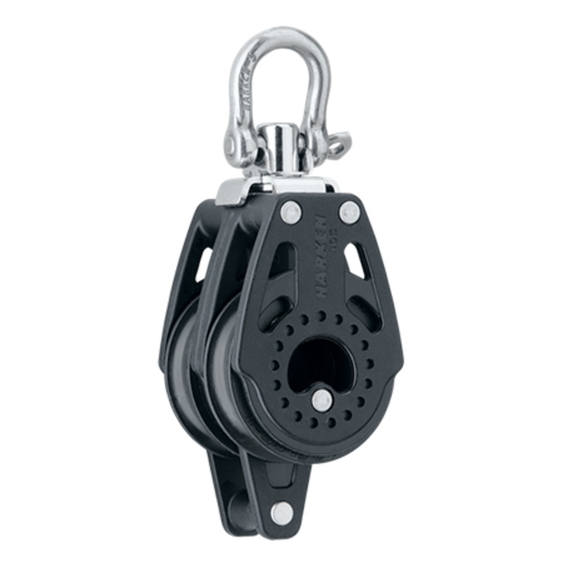 Harken 40 mm Double Carbo Air Block  Swivel, Becket