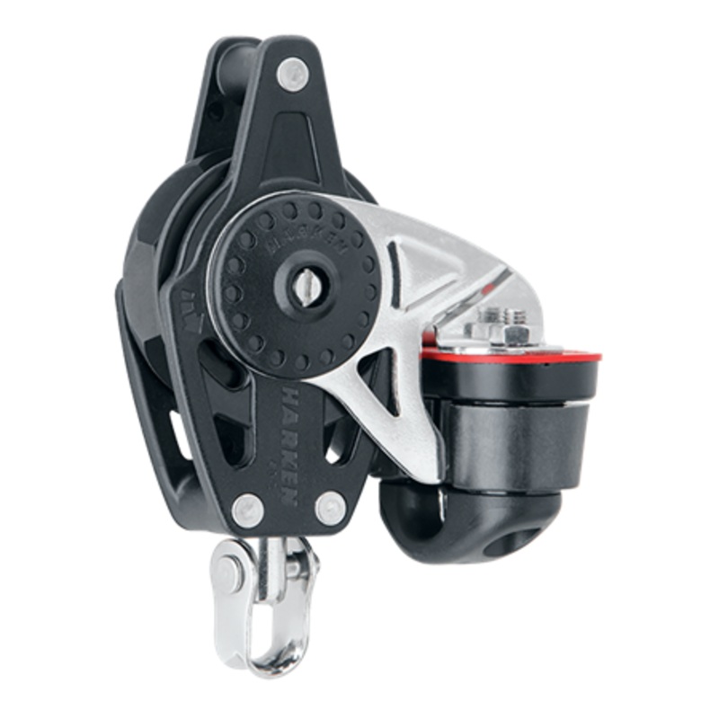 Harken 40 mm Ratchet Carbo Air Block  Swivel, Becket, Cam Cleat