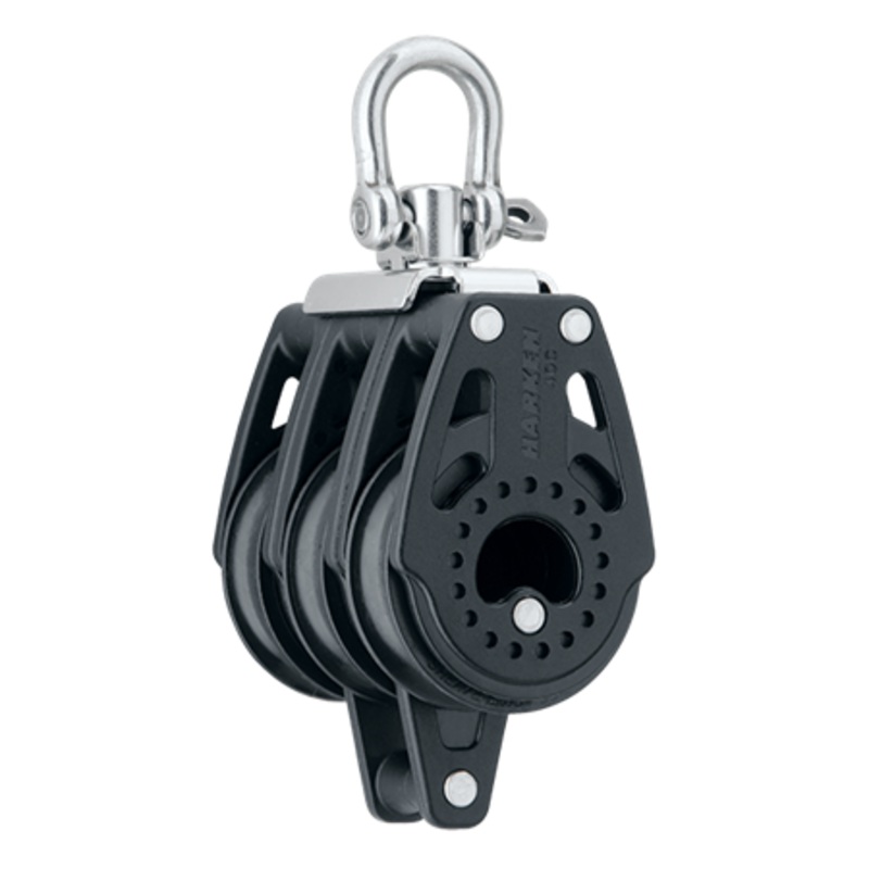 Harken 40 mm Triple Carbo Air Block  Swivel, Becket