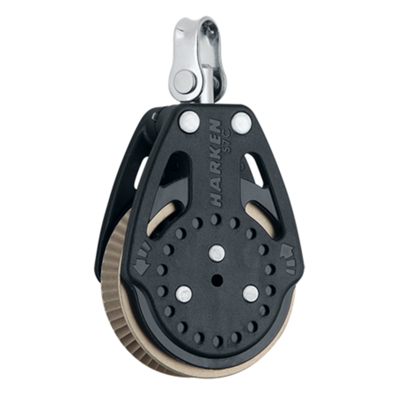 Harken 57 mm Ratchamatic Carbo Air Block  Swivel, 1.5x Grip
