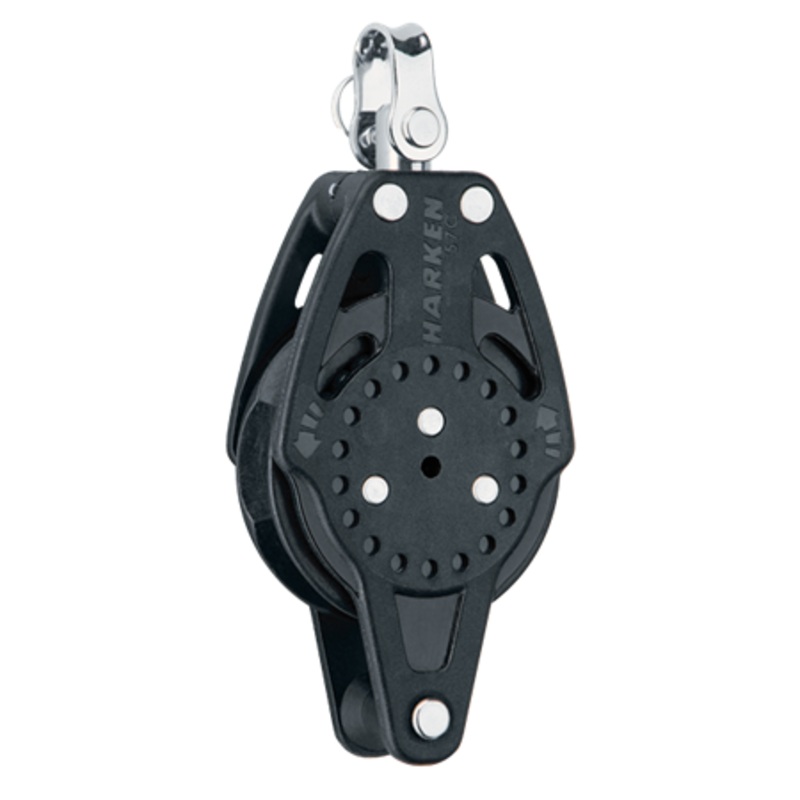 Harken 57 mm Ratchamatic Carbo Air Block  Swivel, Becket