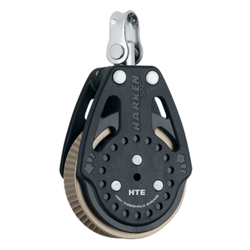 Harken 57 mm Ratchamatic HTE Carbo Air Block  Swivel, 1.5x Grip