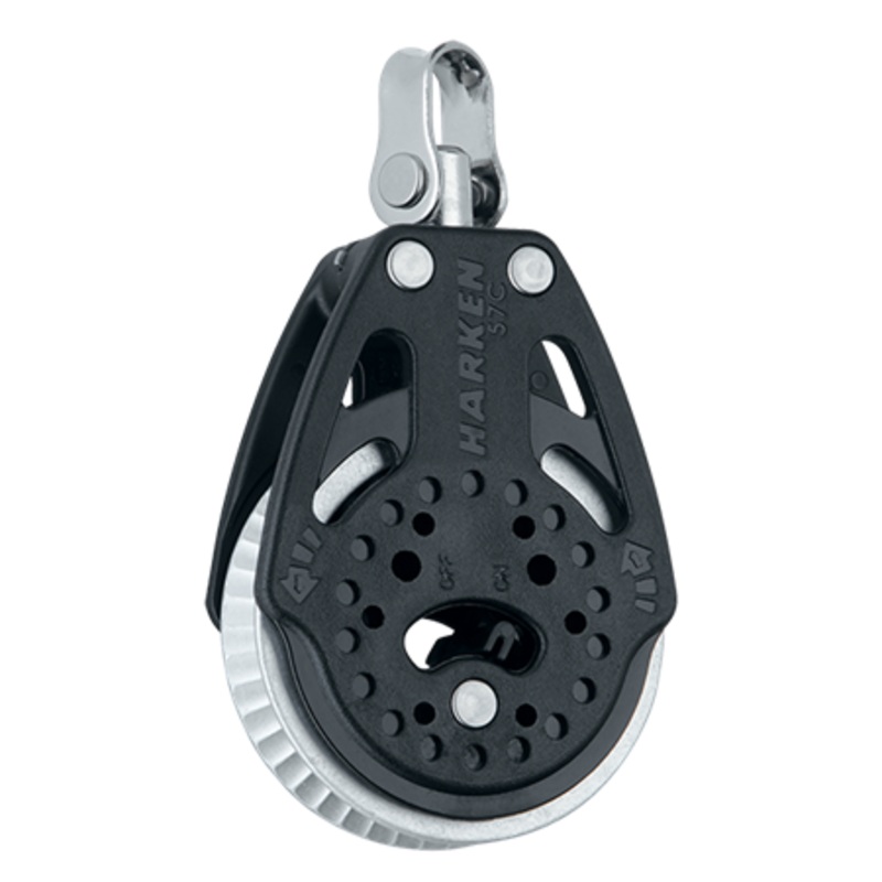Harken 57 mm Ratchet Carbo Air Block  Swivel, 2x Grip