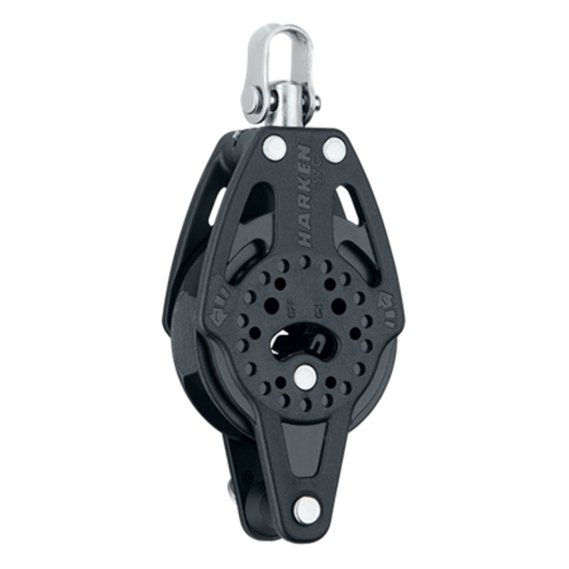 Harken 57 mm Ratchet Carbo Air Block  Swivel, Becket