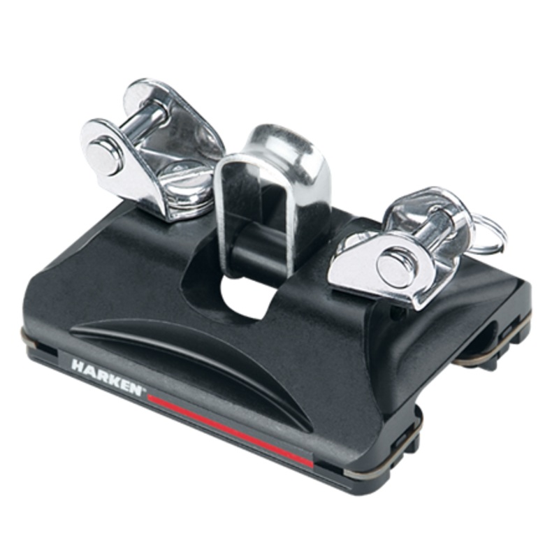 Harken 22 mm Small Boat CB Traveler Car  Pivoting Shackle, Control Tangs