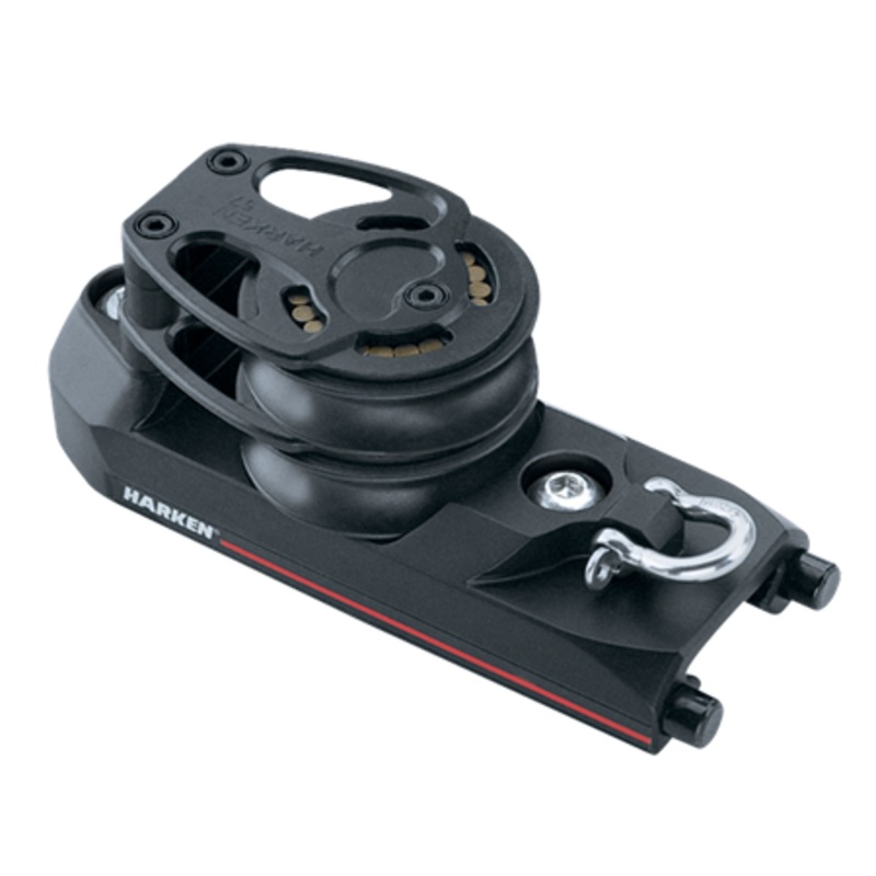 Harken 32 mm High-Load Big Boat CB Track End Control  Double Sheave, Set of 2