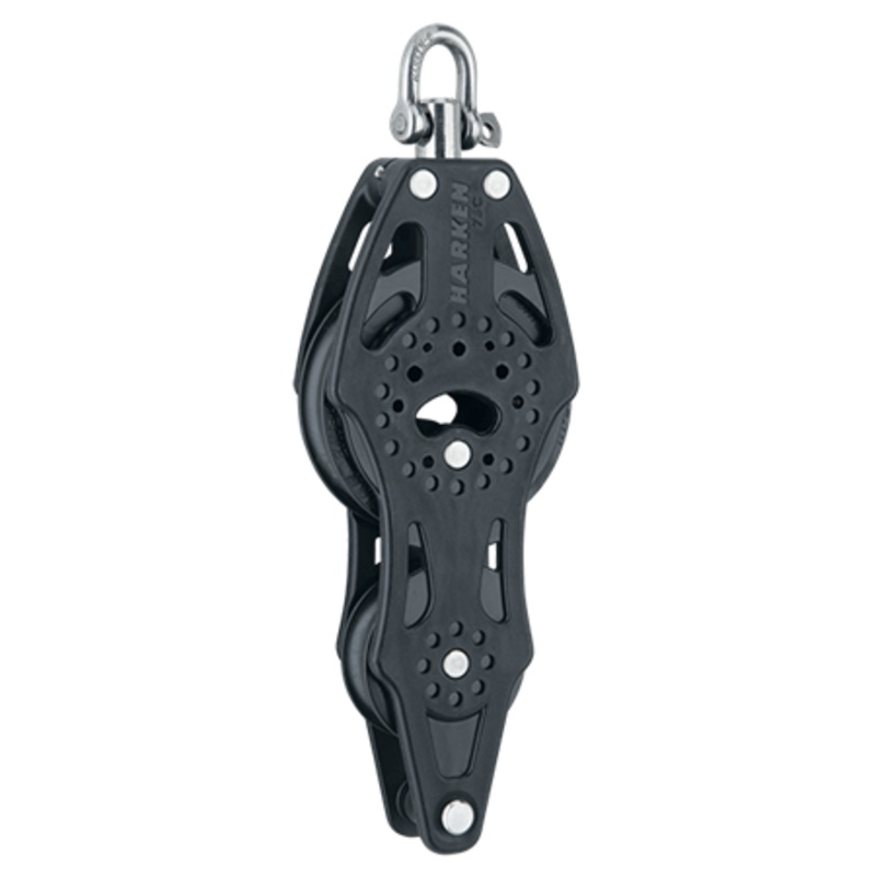 Harken 75 mm Fiddle Carbo Air Block  Swivel, Becket