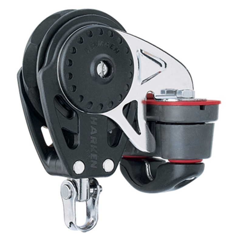 Harken 75 mm Ratchamatic Carbo Air Block  Swivel, Cam Cleat
