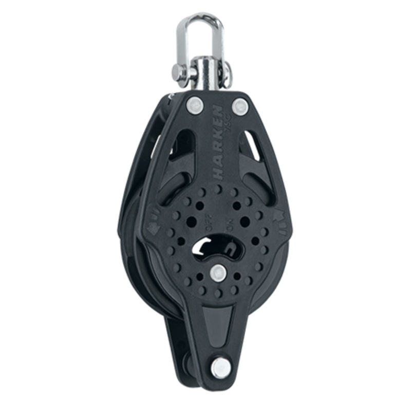 Harken 75 mm Ratchet Carbo Air Block  Swivel, Becket