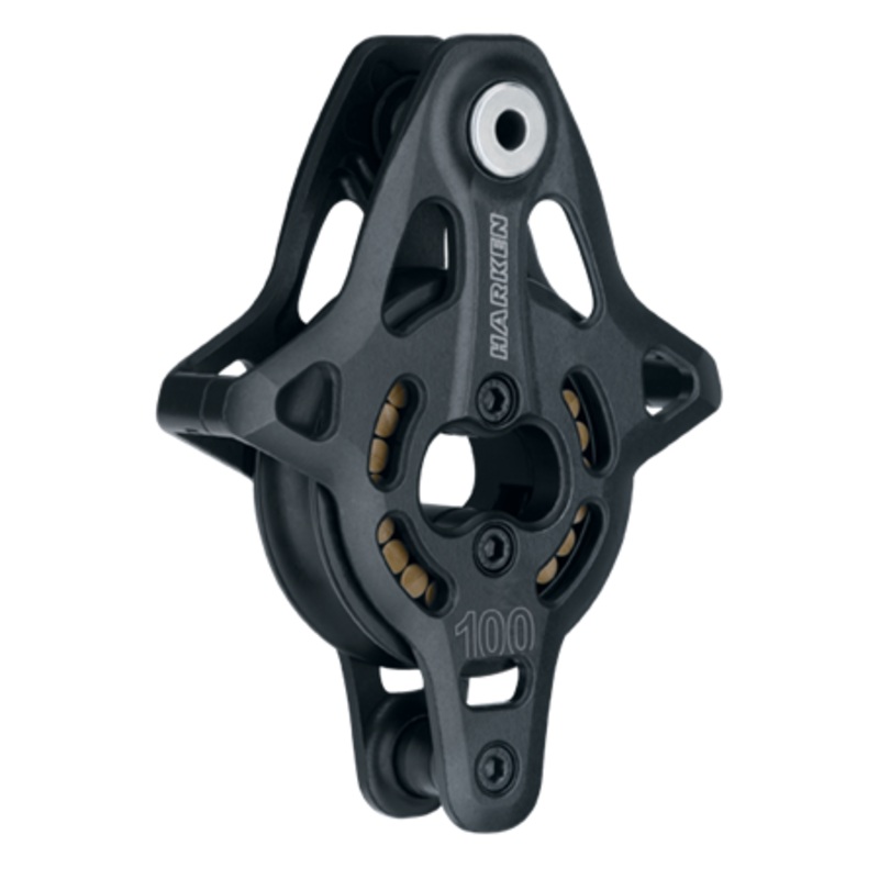 Harken 100 mm Aluminum Air Runner Black Magic Block  Becket