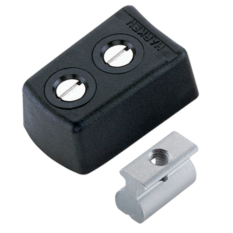 Harken 22 mm System A Slug-Mount CB Track Endstop Kit  Round Mast Groove
