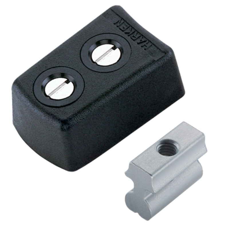 Harken 27 mm System B Battcar Slug-Mount CB Track Endstop Kit  Round Mast Groove, Fixed