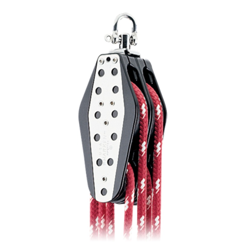 Harken 3.00 Double Fiddle Two-Speed Mainsheet Small Boat Classic Block  Swivel