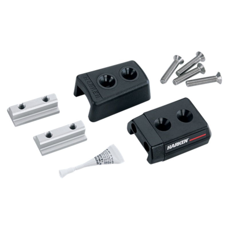 Harken 32 mm System C CB Battcar Slug-Mount Endstop Kit  Flat Mast Groove, Fixed