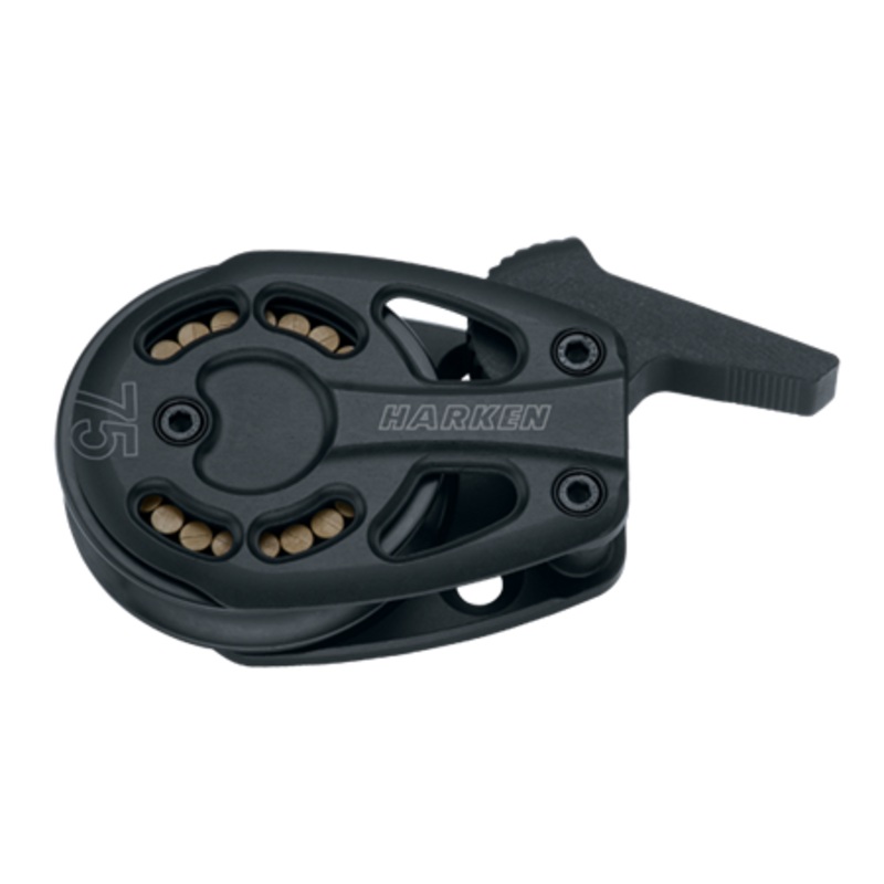 Harken 75 mm Aluminum Black Magic Footblock  Lockoff