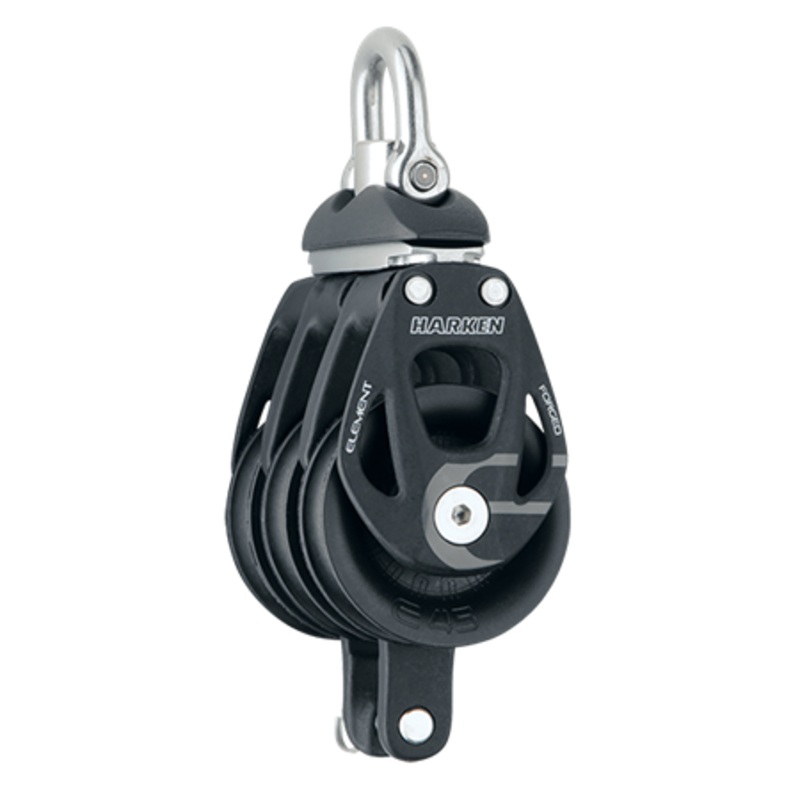 Harken 45mm Element Triple Swivel Block w/Becket