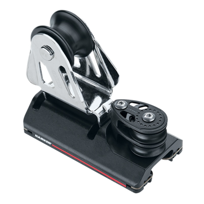 Harken 22 mm ESP Small Boat CB Genoa Lead Car  Two-Sheave, 4:1