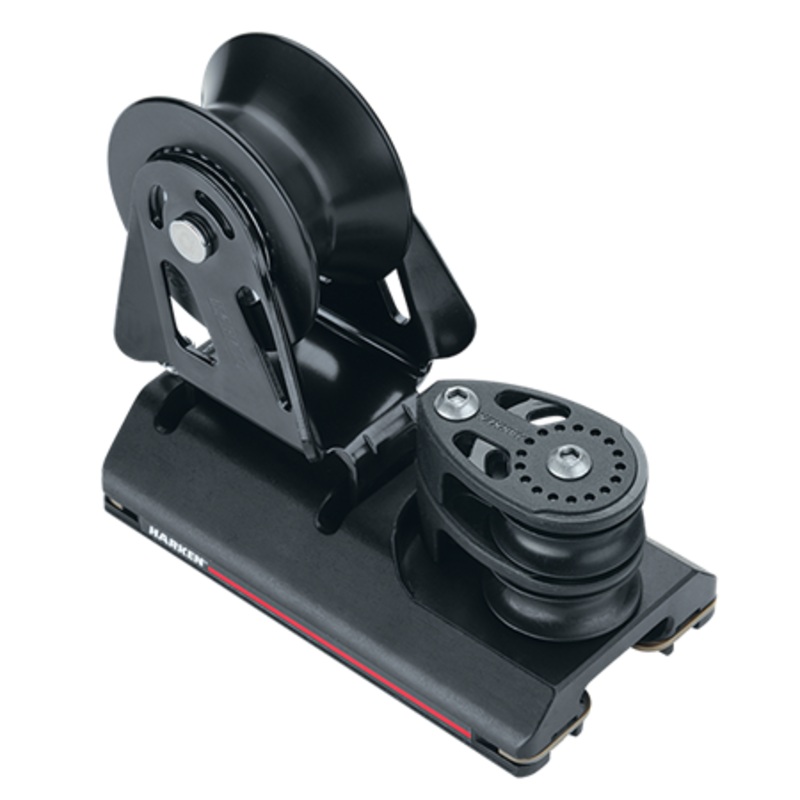 Harken 27 mm Adjustable Midrange CB Genoa Lead Car  2 Sheave, 4:1