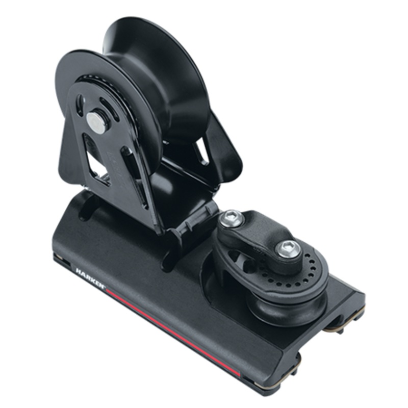 Harken 27 mm Adjustable Midrange CB Genoa Lead Car  Sheave, Dead End, 3:1