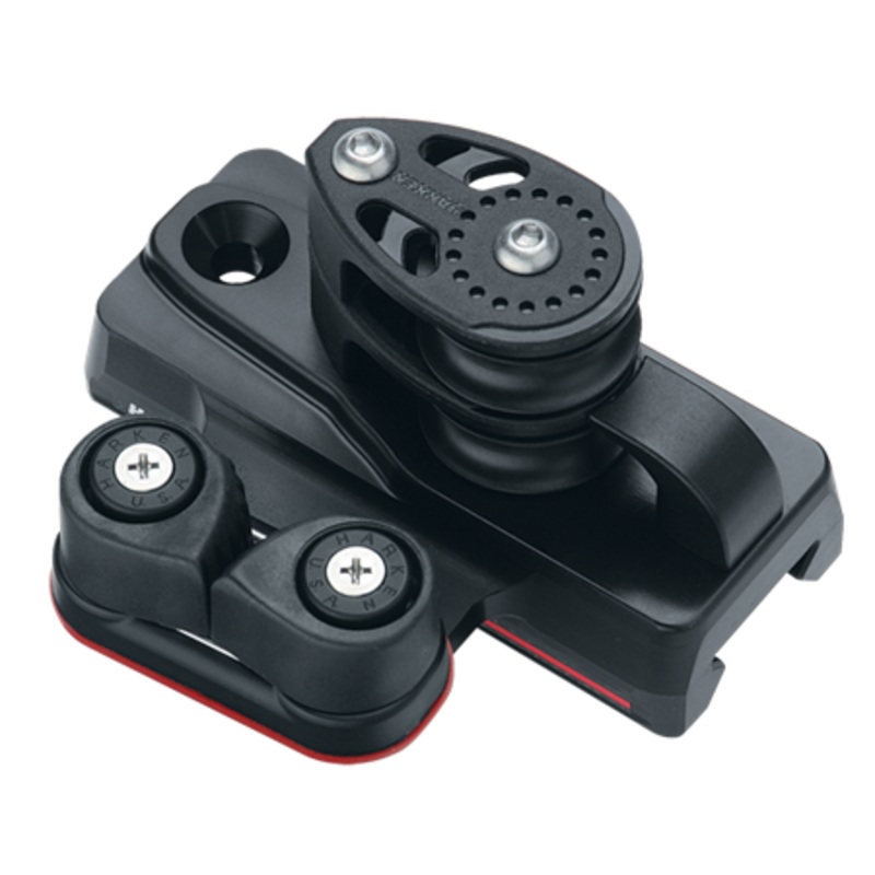 Harken 27 mm ESP Midrange CB Track End Control  Double Sheave, Cam Cleat, Set of 2
