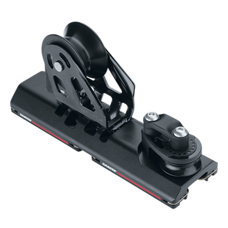 Harken 27 mm High-Load Adjustable Midrange CB Genoa Lead Car  Sheave, Dead End, 3:1