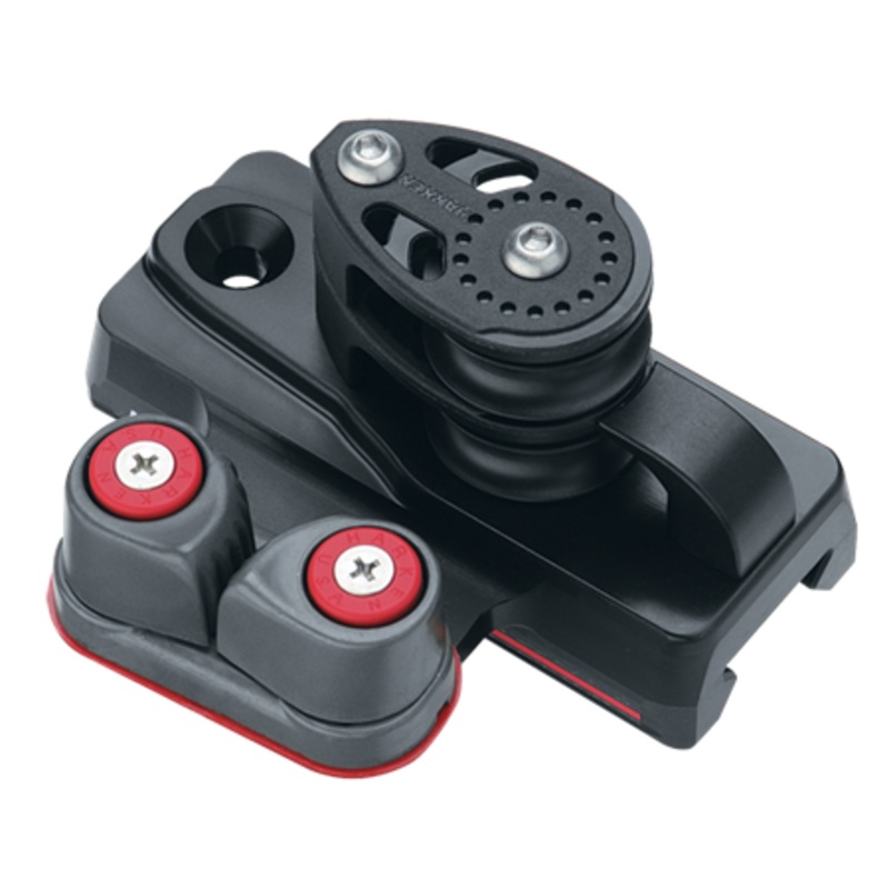 Harken 32 mm ESP Big Boat CB Track End Control  Double Sheave, Cam Cleat, Set of 2