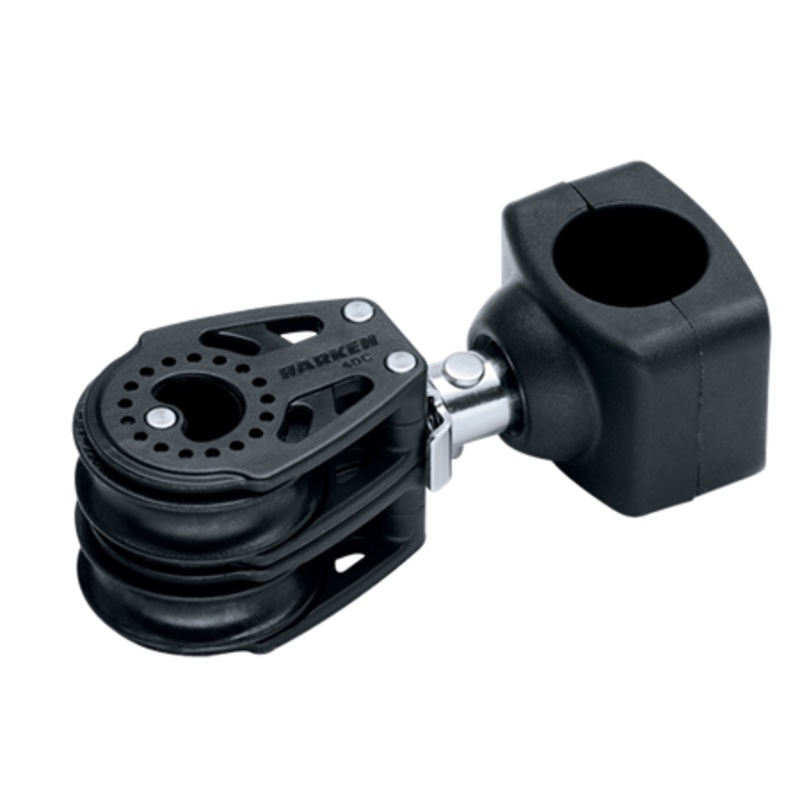 Harken 40 mm Carbo Double Stanchion-Mount Furling Lead Block