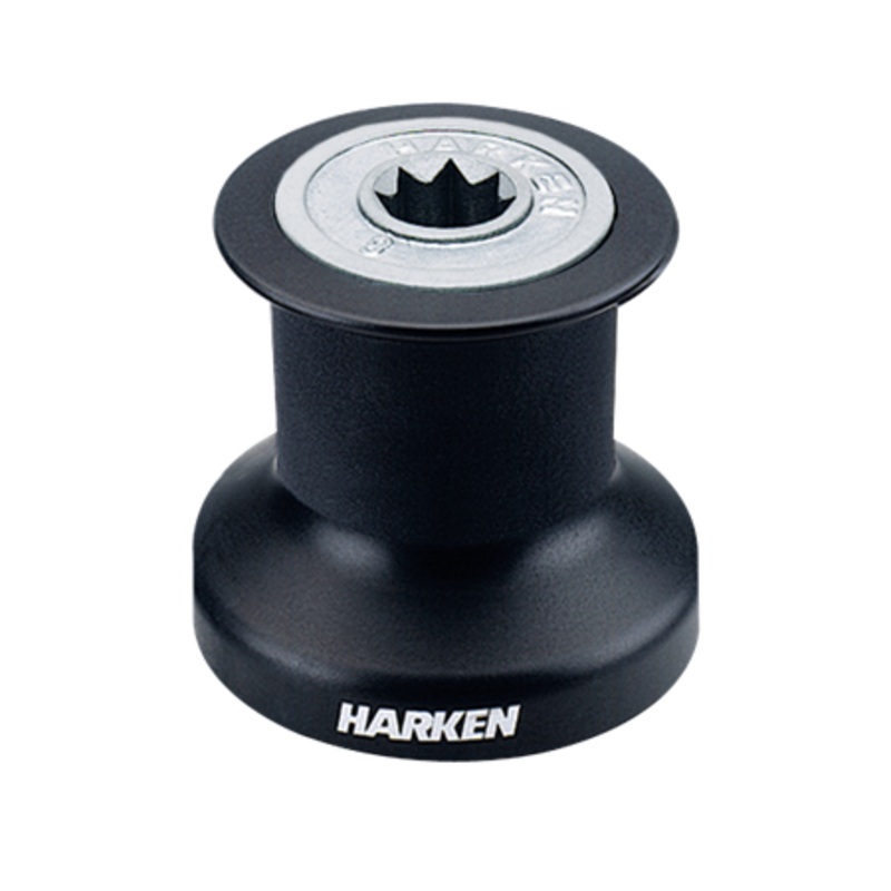 Harken Single Speed Winch with alum/composite  base, drum and top