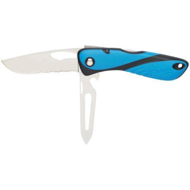 Offshore Knife – Serrated Blade – Shackler/Spike – Blue / Black