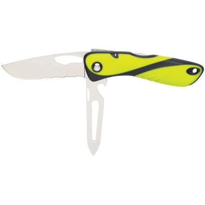 Offshore Knife – Serrated Blade – Shackler/Spike – Fluo / Black