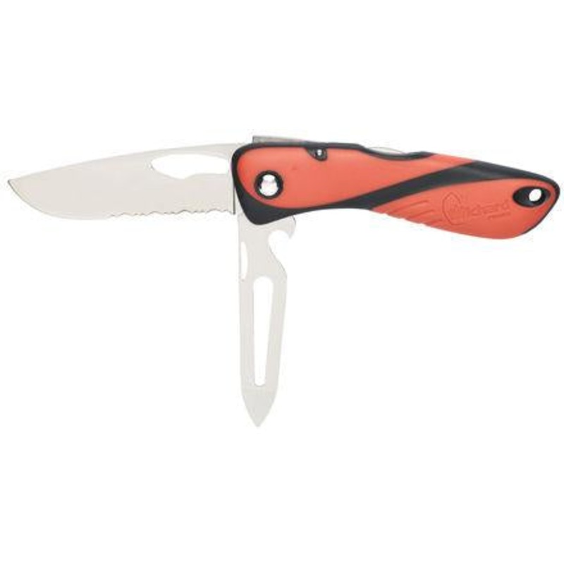 Offshore Knife – Serrated Blade – Shackler/Spike – Orange/Black