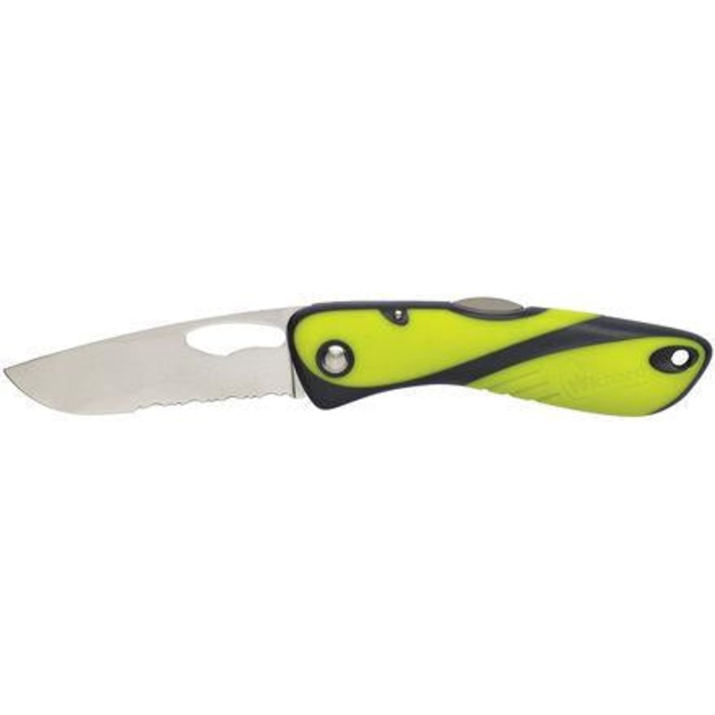 Offshore Knife – Single Serrated Blade – Fluo / Black