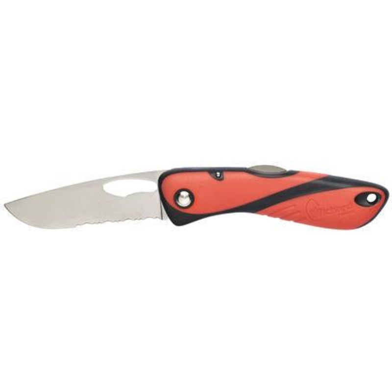 Offshore Knife – Single Serrated Blade – Orange / Black