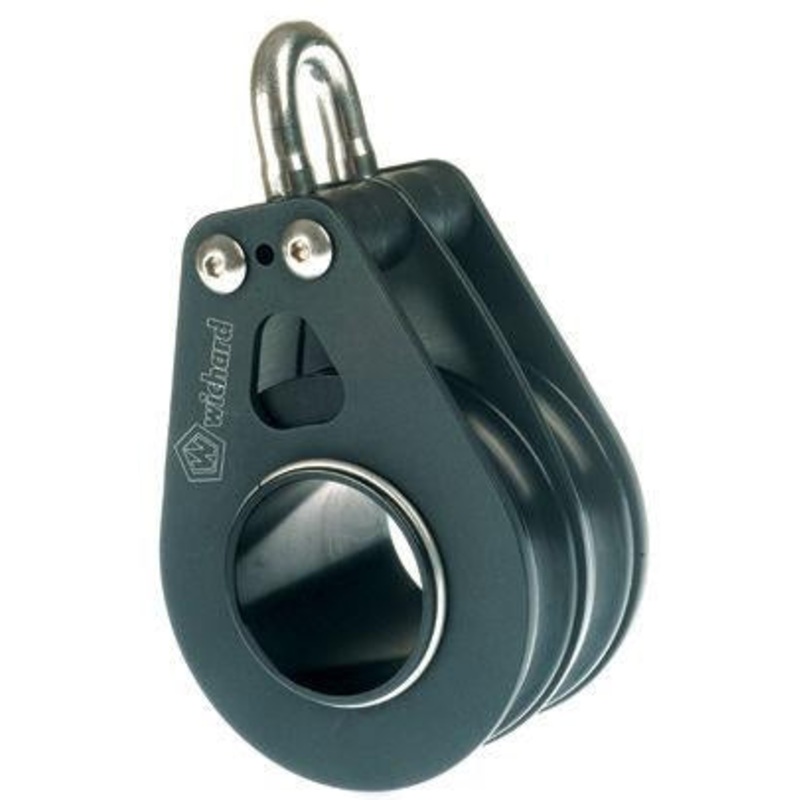 Roller Block Dia.40 Aludouble Fixed Eye
