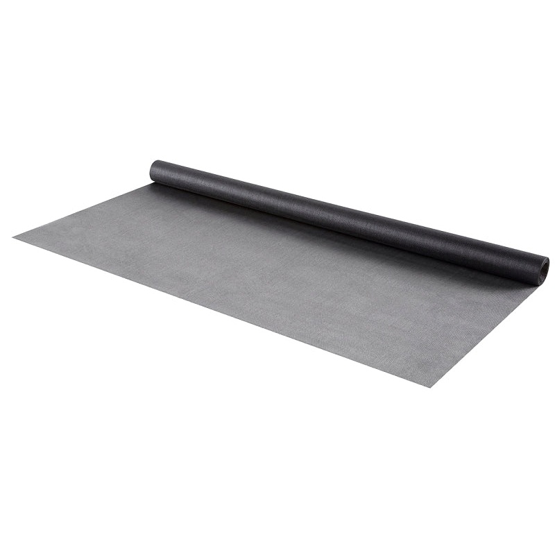 M-D 14127 Crystal Clear Screen Mesh, 7 ft L, 3 ft W, Fiberglass, Charcoal