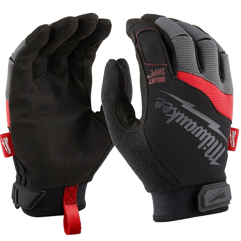 Milwaukee 48-22-8723 Work Gloves, Men’s, XL, 7.87 to 8.1 in L, Reinforced Thumb, Hook-and-Loop Cuff, Synthetic Leather