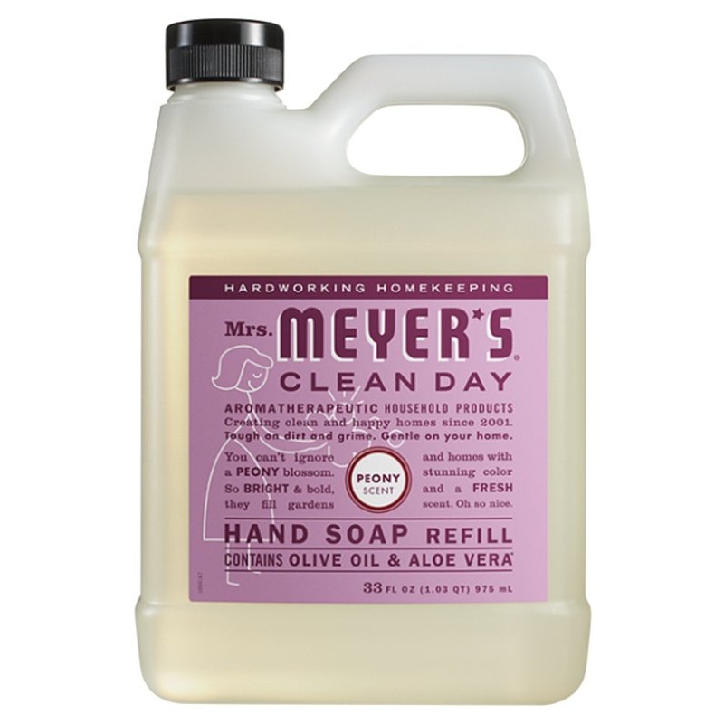 Mrs. Meyer’s 11404 Hand Soap Refill, Liquid, 33 fl-oz, Compositions: Sodium Methyl 2-Sulfolaurate, Glycerin
