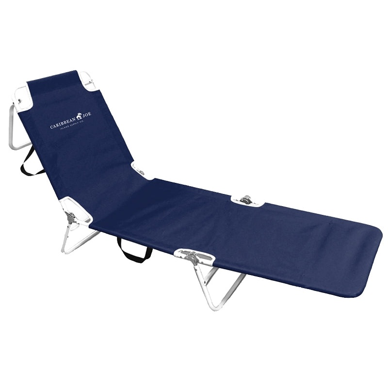 Caribbean Joe CJ-7760 Beach Lounge Chair, 22 in W, 71.65 in D, 10-1/4 in H, Polyester Seat