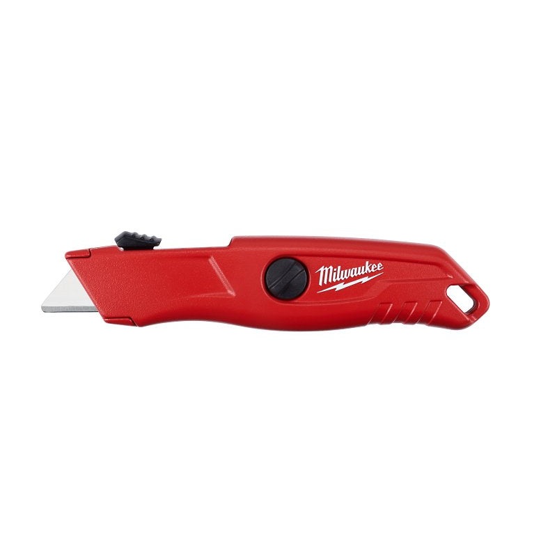 Milwaukee 48-22-1512 Utility Knife, 3/4 in L Blade, Steel Blade, Straight Handle, Red Handle
