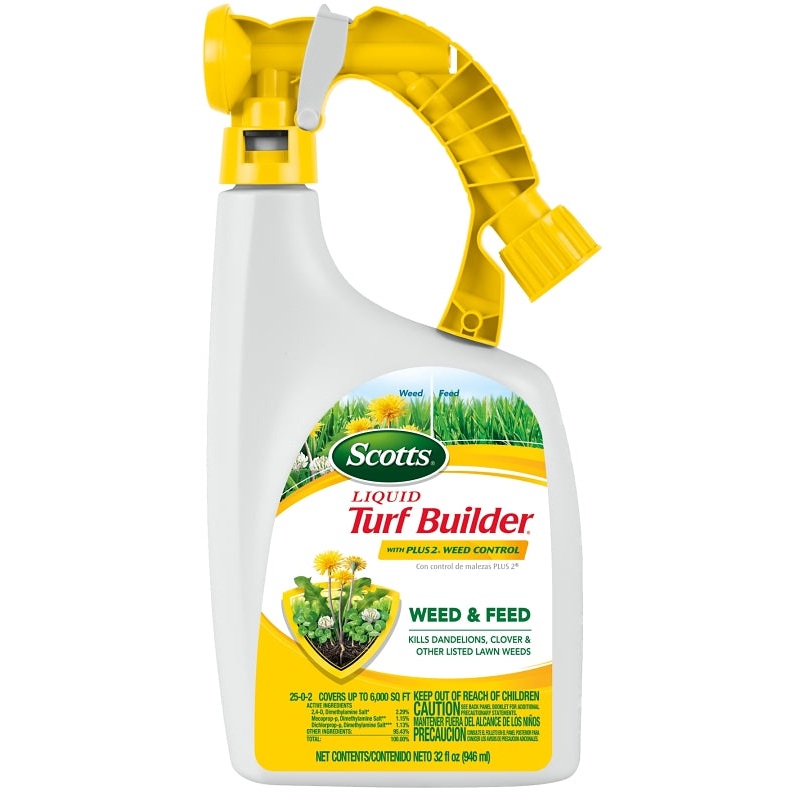 Scotts Turf Builder 5621106 Weed Killer, Liquid, Spray Application, 32 oz
