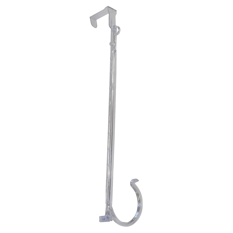 Adams 9220-99-1740 Adjustable Wreath Hook, 10 lb, Polycarbonate/PVC, For: Standard Door Frames