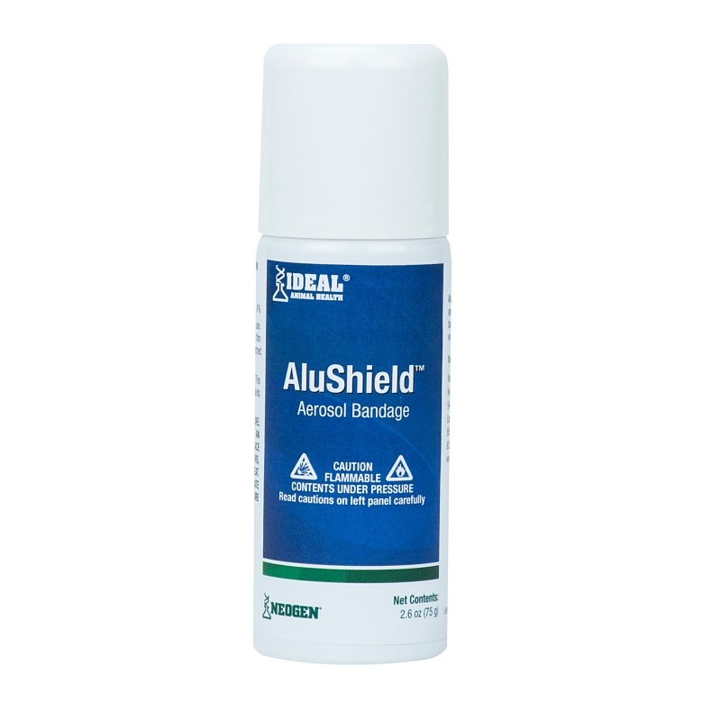 Neogen AluShield 79100C Aerosol Bandage, Liquid, Oily Gray, 75 g, Aerosol Can