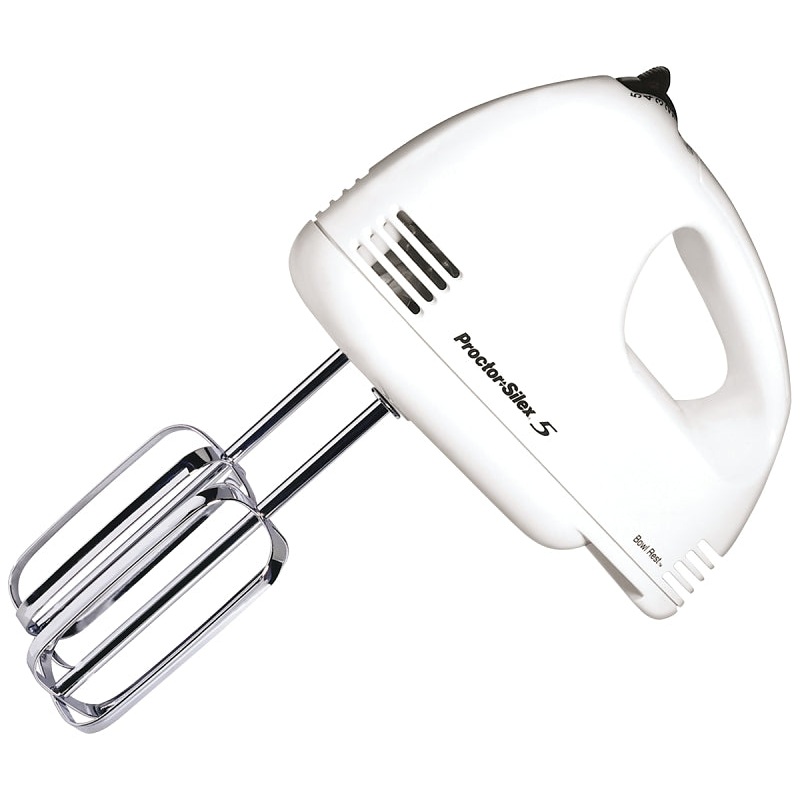 Hamilton Beach Easy-Mix Series 62515R Hand Mixer, 125 W, 5-Speed, White