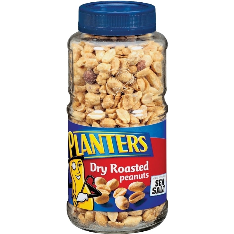 Planters 422470 Peanut, Dry Roasted, 16 oz, Jar